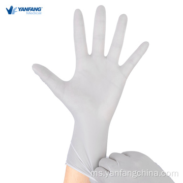 Sarung tangan nitril peperiksaan serbuk panjang yang panjang